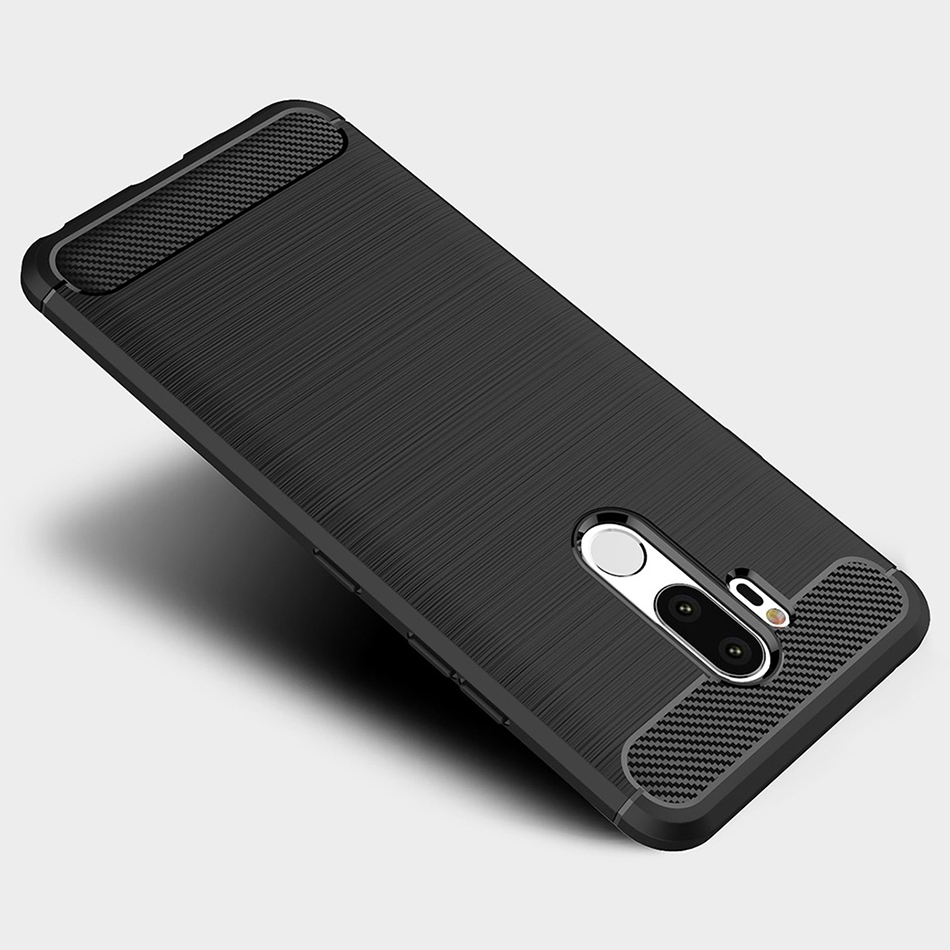 Flexi Slim Carbon Fibre Case for LG G7 ThinQ - Brushed Black